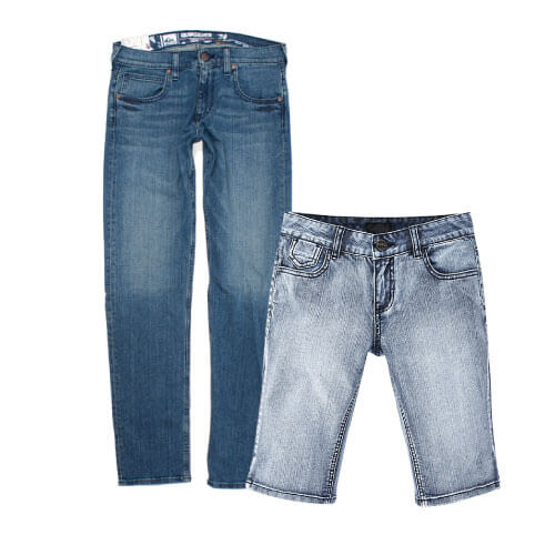 Denim Trousers / Shorts