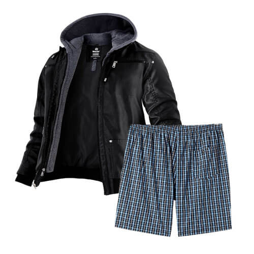 Boxer Shorts, Blouse, Bottoms, Jackets
